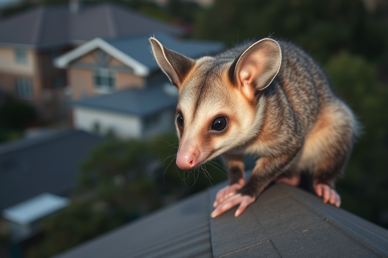 Possum in Broadmeadows residential area